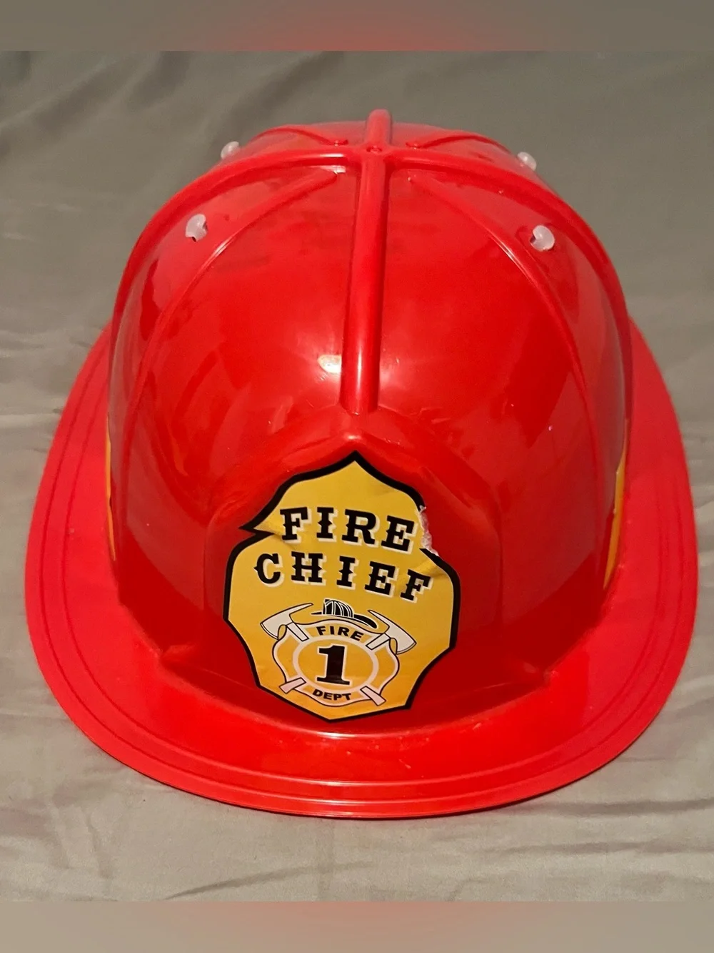 Teetot Firefighter Costume 2 Piece Unisex Child Size 3-4 Years Halloween dressup